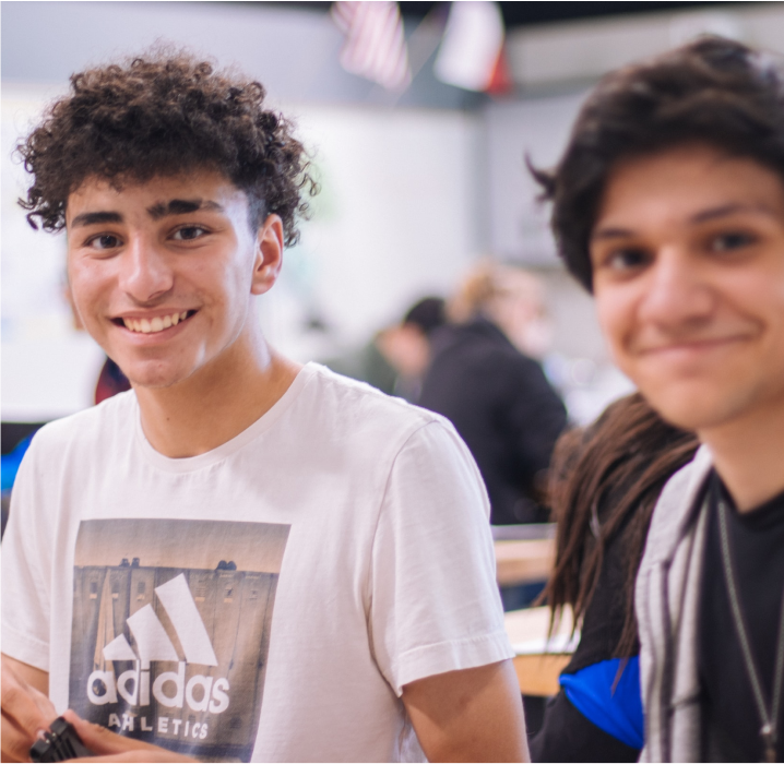 students smiling